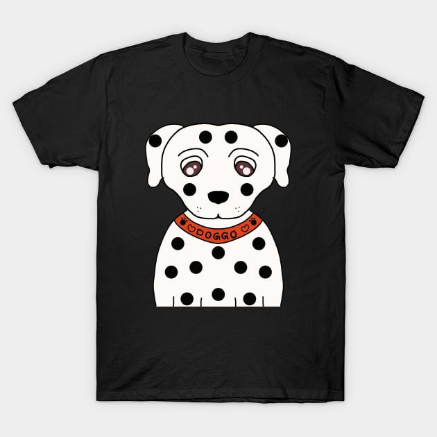 Dalmatian dog Design T-Shirt by TANSHAMAYA